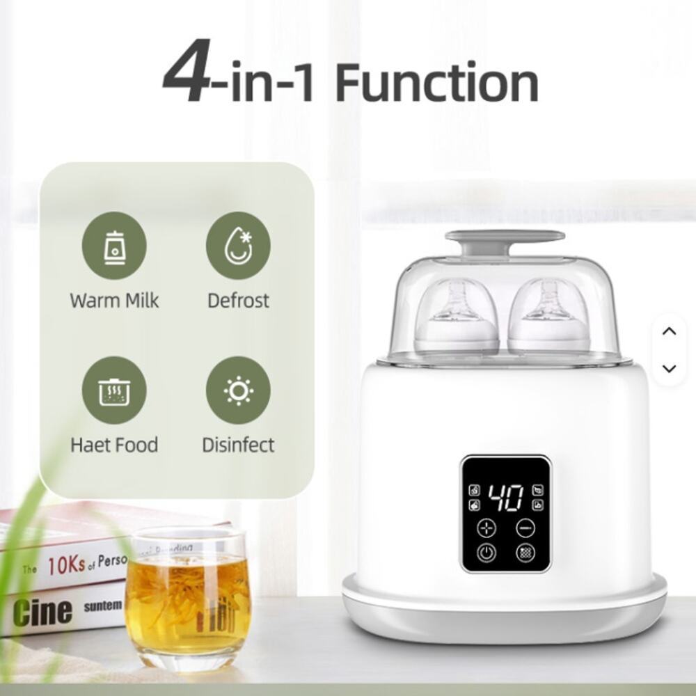 4-in-1 Digital Baby Food Maker, Bottle Warmer, Sterilizer, Steam, Display